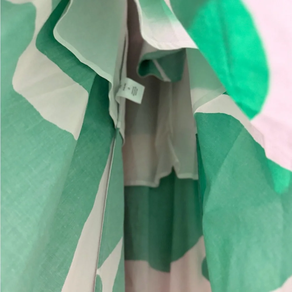 Milly Green and White Maxi Dress - Picture 10 of 15